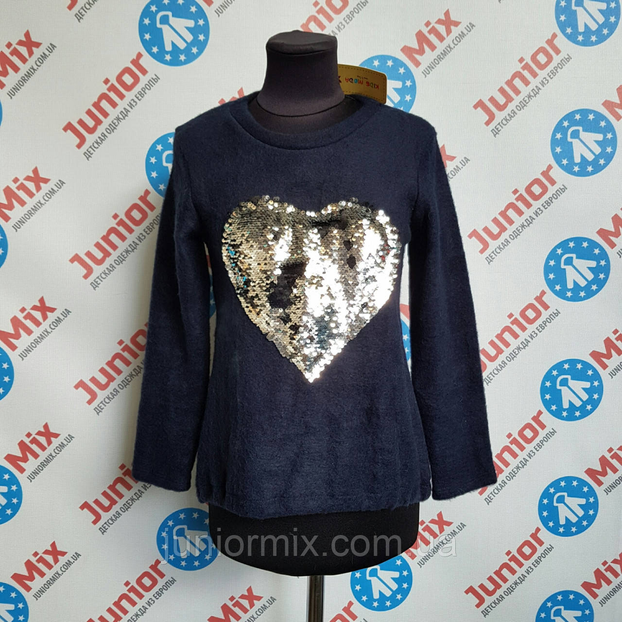 Кофта для дівчинки з серцем Kids moda. ІТАЛІЯ.