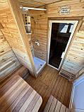 Дерев'яна мобільна Баня-Квадро квадро 4 метри "LNK", фото 8