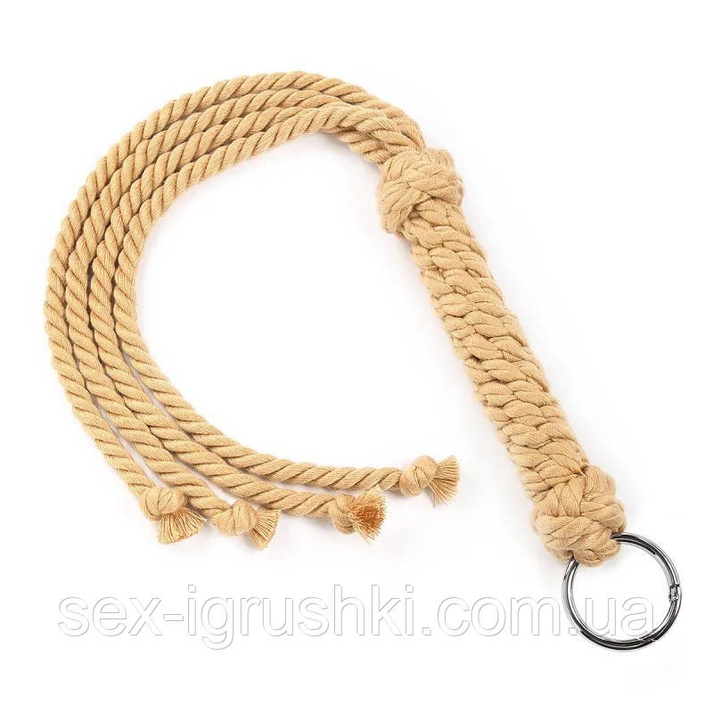 Плетіння з мотузок шибарі Delicate Cotton Horse Whip, Телесный