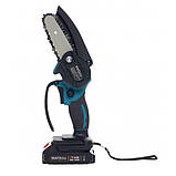 Міні акумуляторна пила 4" (320 об/хв) з 2 акумуляторами Li-ion 21 В/2 Ач Kraft & Dele KD10645, фото 5