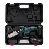 Міні акумуляторна пила 4" (320 об/хв) з 2 акумуляторами Li-ion 21 В/2 Ач Kraft & Dele KD10645, фото 2