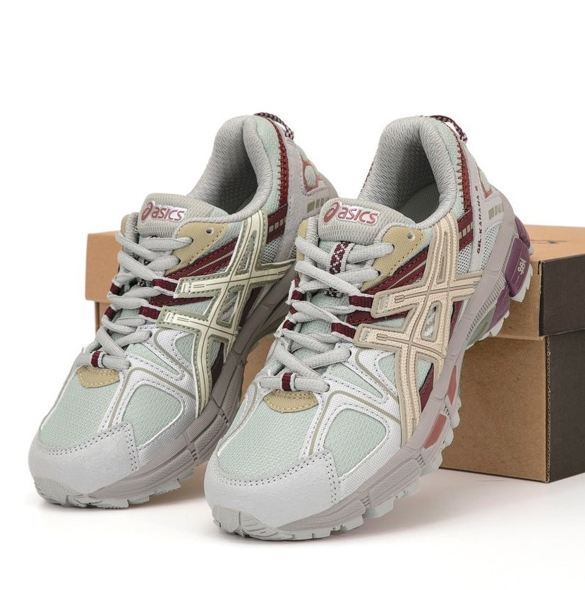 Жіночі кросівки Asics Gel Kahana 8 весна-осінь повсякденні (сірі). Живе фото, фото 1