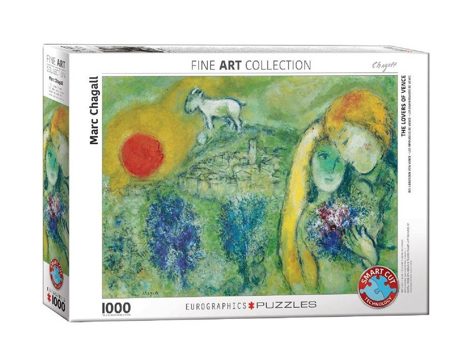 Пазл Eurographics Закохані в Сен-Поль-де-Вансе. Марк Шагал, 1000 елементів (6000-0848), фото 1