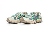 Жіночі кросівки Asics Gel Kahana 8 весна-осінь повсякденні (бежево бірюзові). Живе фото, фото 7