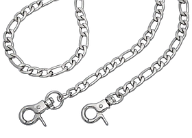 Ланцюжок для сумки з карабіном СК-001 120см колір Нікель