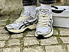 Чоловічі кросівки Asics Gel Kayano 14 White Silver Black Асікс Гель Каяно сріблясті сітка піна демісезонні, фото 9