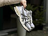 Чоловічі кросівки Asics Gel Kayano 14 White Silver Black Асікс Гель Каяно сріблясті сітка піна демісезонні, фото 4