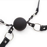 Double Silicone Ball Gags, Черный, фото 3