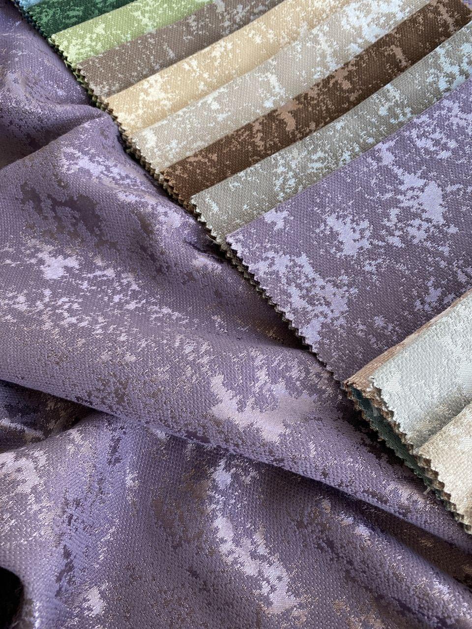 Штора мрамор софт фіолетовий