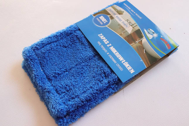 Запаска на швабру з мікрофібри гладка MOP DUO 0210/blue, фото 3