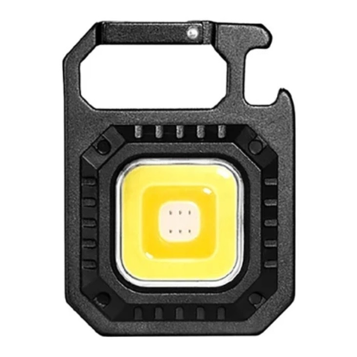 Портативний LED ліхтарик RIAS 39G акумуляторний з відкривачем та магнітом 500mAh Black (7_00809)