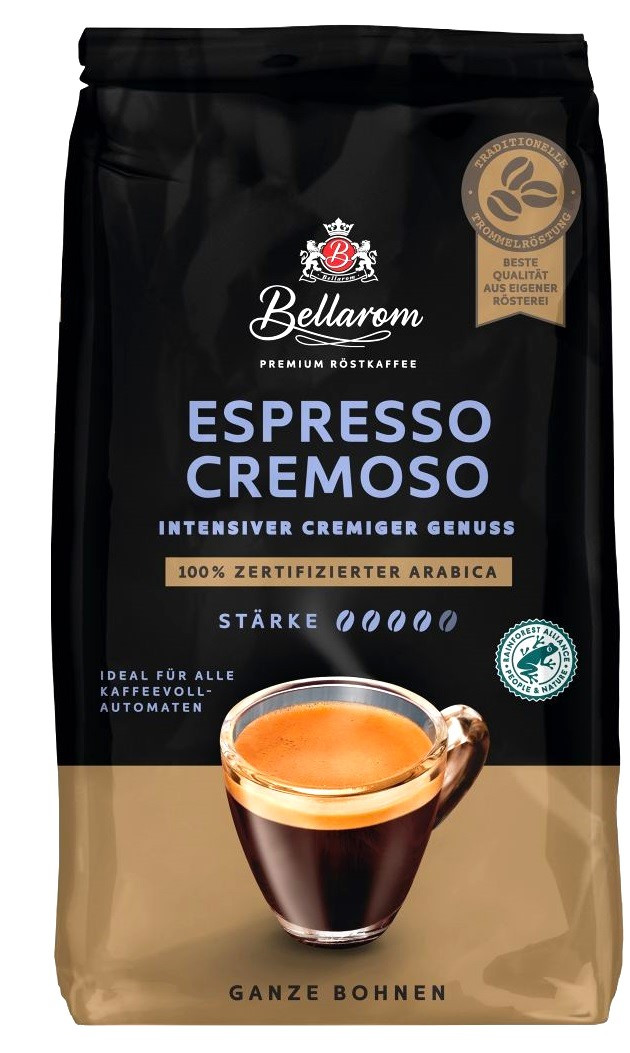 Зерновой кофе Bellarom Espresso Cremoso тёмно-средней обжарки 100% ...