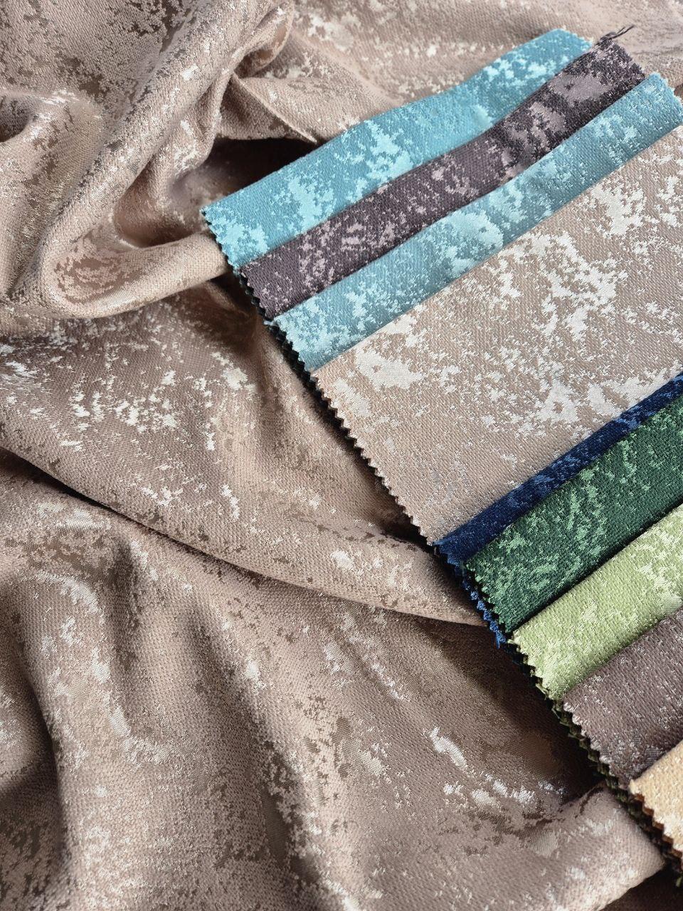 Штора мрамор софт капучино