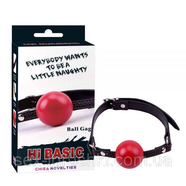 Тверда кулька кляп Red Ball Gag, Червоний