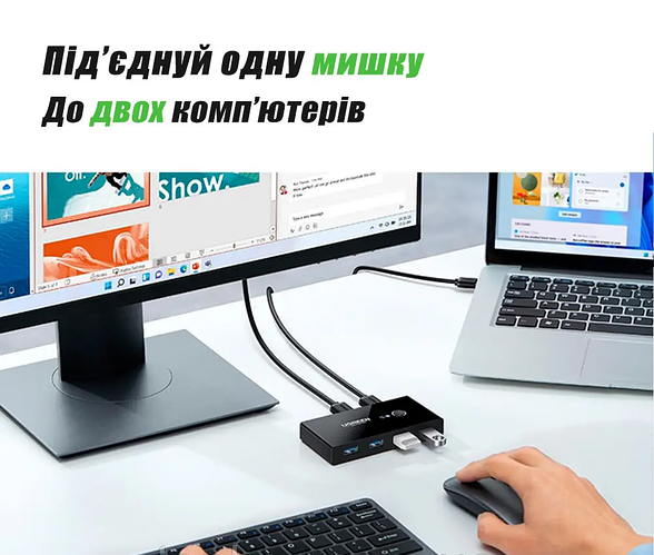 Коммутатор 2 Port USB-переключатель/разветвитель для шаринга принтера ...