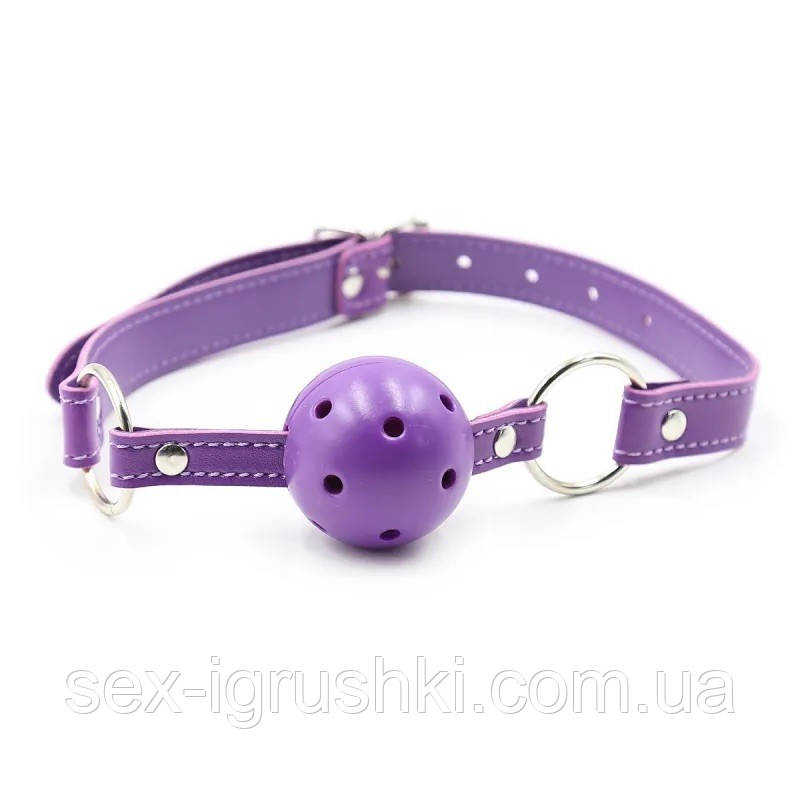 Кляп з отворами Mouth Ball Gag Purple