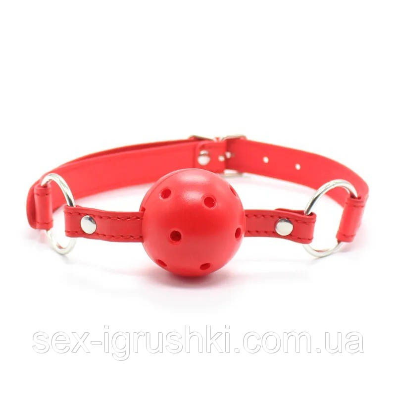 Кляп з отворами Mouth Ball Gag Red