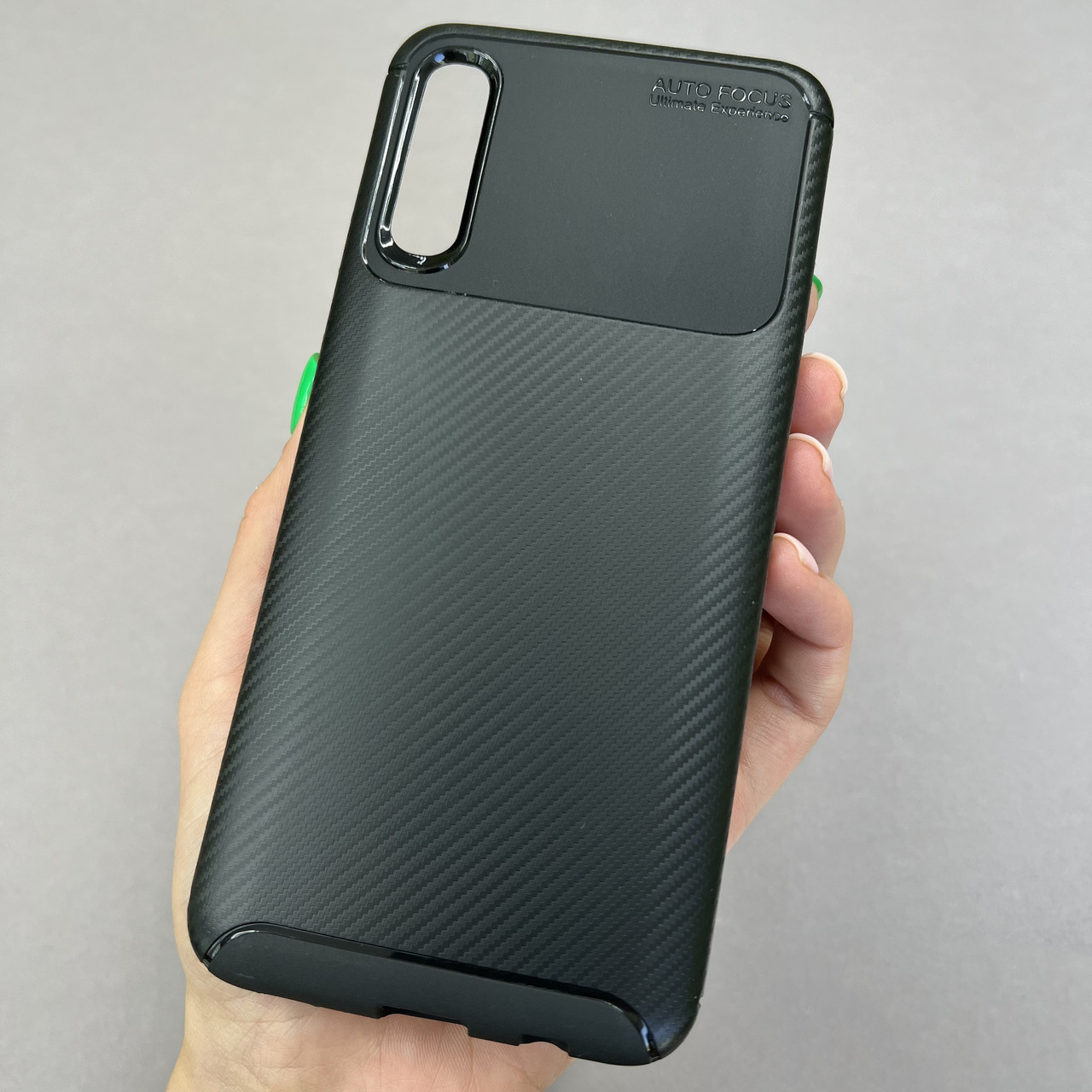 Чохол для Samsung Galaxy A50s карбоновий чохол на телефон самсунг а50с чорний au6
