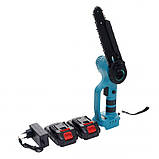 Міні акумуляторна пила 8" (500 об/хв) з 2 акумуляторами Li-ion 21 В/2 Ач Kraft & Dele KD10647, фото 2