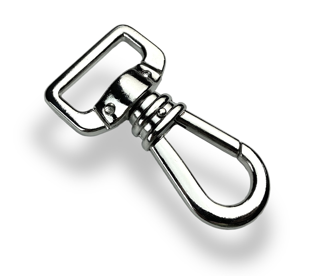 Карабін сумочний посилений 25мм колір Нікель, фото 1