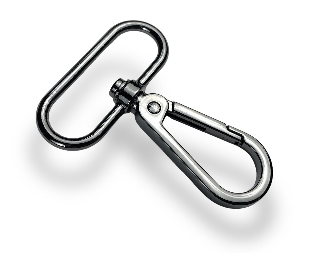 Карабін металевий СК-65135 37мм колір Темний-нікель, фото 1