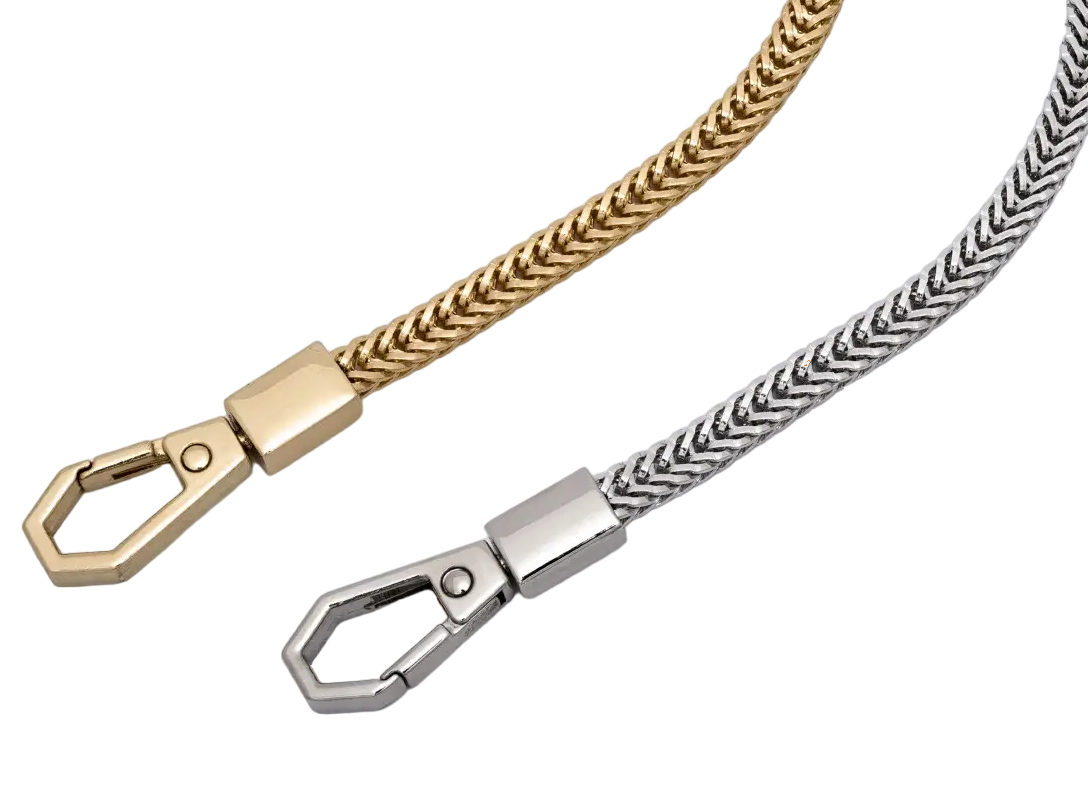 Ланцюжок для сумки з карабіном СК-005 104-109см колір Нікель, фото 1