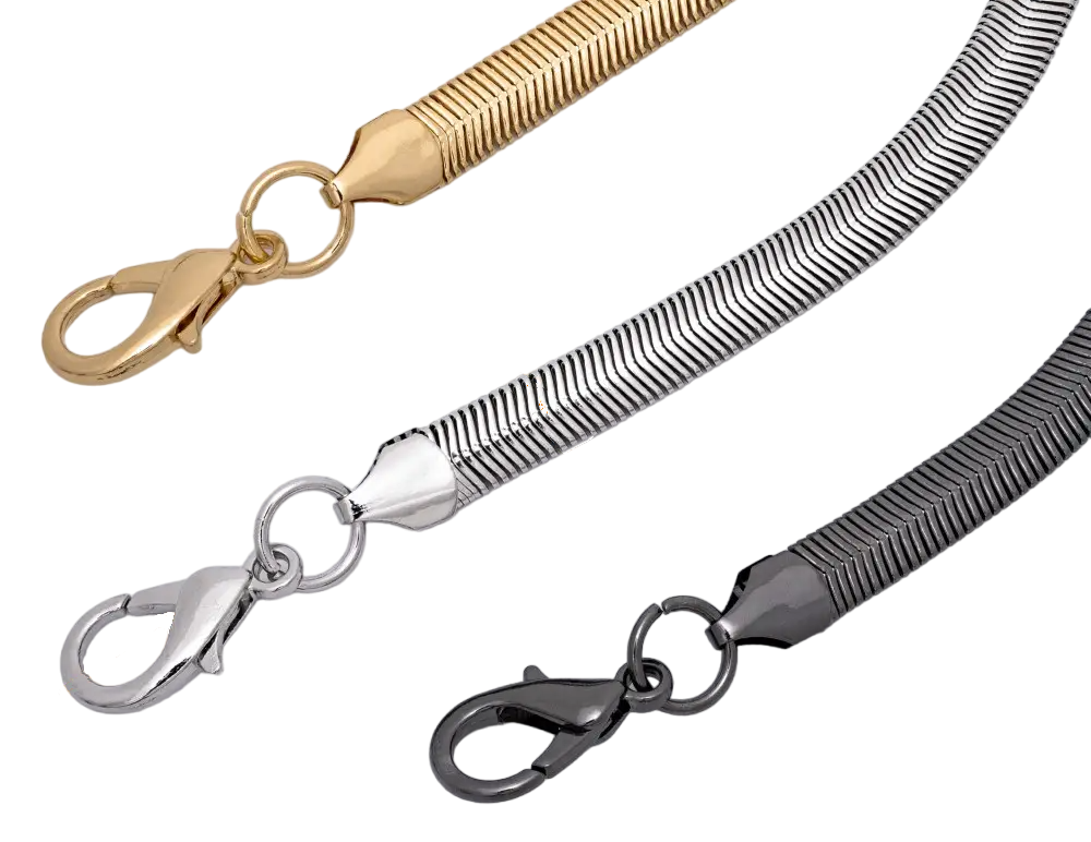 Ланцюжок для сумки з карабіном СК-022 120см колір Нікель, фото 1