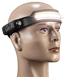 Налобний ліхтарик X-Balog BL-W689 LM+3COB (біле+жовте+червоне світло) акумуляторний Type-C (7_00714), фото 2