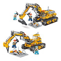 Конструктор 2-в-1 Екскаватор та Земляний бур, 537 деталей