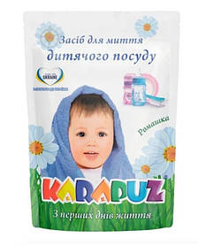 Засіб Карапуз Ромашка для миття дитячого посуду  Дой-пак 500мл (4820049383577)