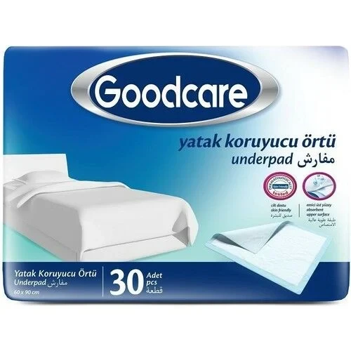 Пелюшки одноразові Goodcare непромокаючі 60 Х 90 30 Шт