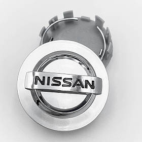 Ковпачки (заглушки) в диски NISSAN (Ниссан) 54 мм Сріблясті
