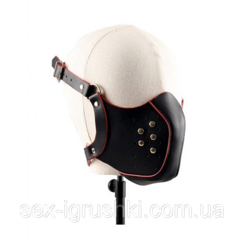 Маска-намордник Bondage Fetish Mask Black, Черный