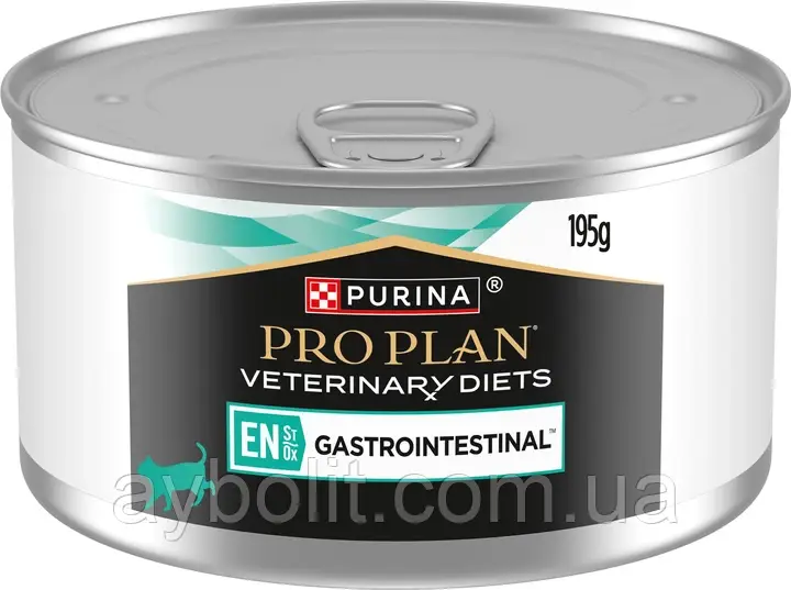 Вологий дієтичний корм Purina Pro Plan EN Gastrointestinal для кошенят і дорослих кішок 195 г (8445290093004)