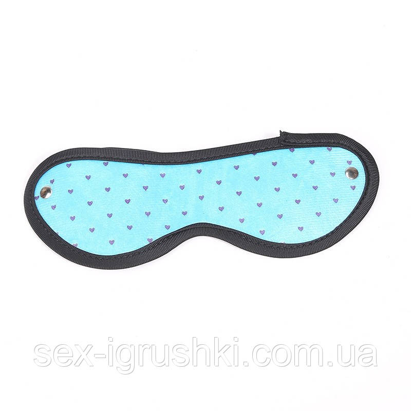 Пов'язка на очі Sexy Strap Blindfold Queen Mask Blue, Блакитний