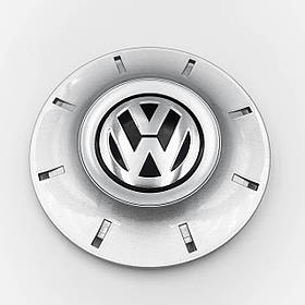 Ковпачки (заглушки) на литі диски VW (Фольксваген) 147 мм Хром лого і база (1TD0601149)