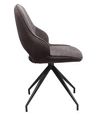 Стілець поворотний R-110 Vetro макіато + чорний, фото 2