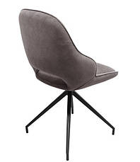 Стілець поворотний R-110 Vetro макіато + чорний, фото 4