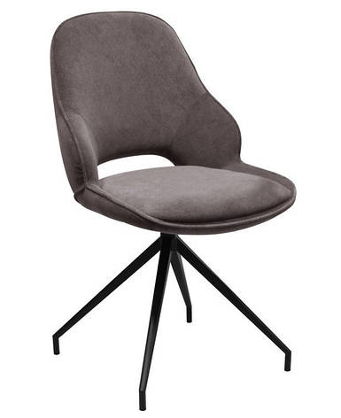 Стілець поворотний R-110 Vetro макіато + чорний, фото 1