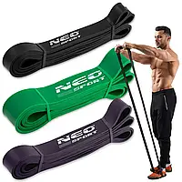 Резинові петлі для підтягувань та тренувань Neo-Sport 3шт