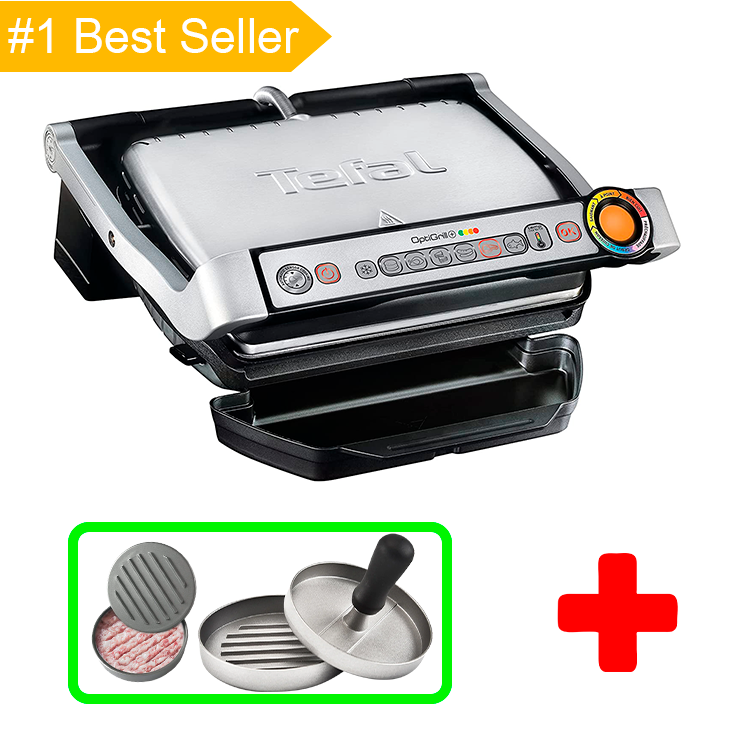 Гриль Tefal OptiGrill+ GC712D34, фото 1