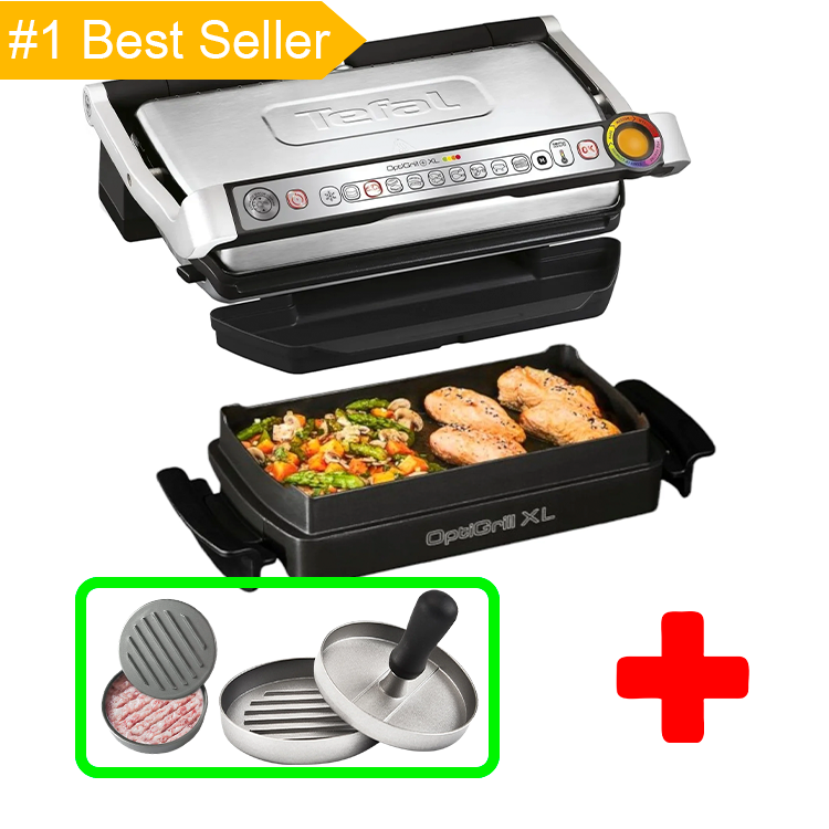 Гриль Tefal OptiGrill+ XL  GC724D12 з формою для випічки, фото 1