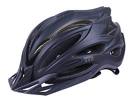 Шолом захисний TTG (чорний, size L) дашок, габаритний ліхтар (код 43375)