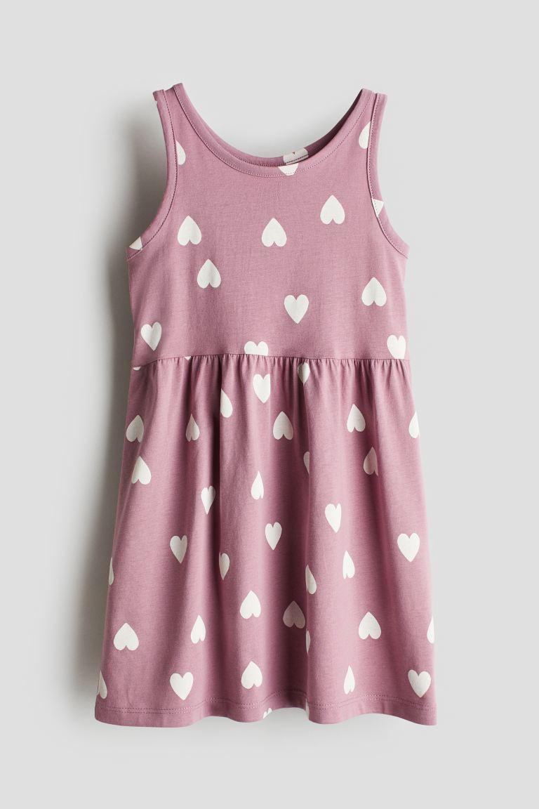 Літня сукня теракотова в білі серця H&M  92,  110/116, 134/140см