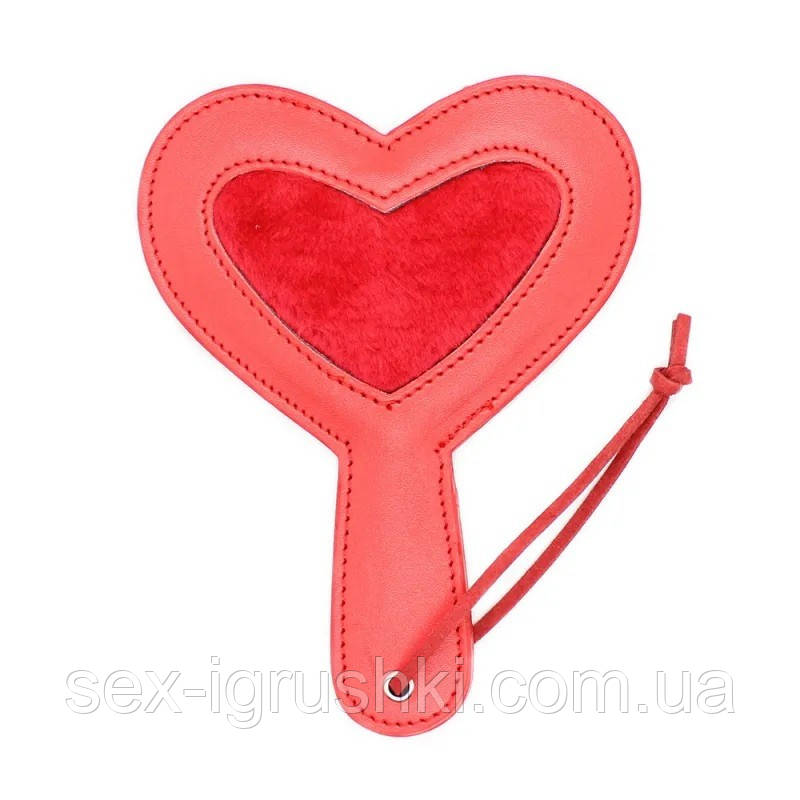 Шльопанка з рукояткою Mini Heart Paddle Red, Червоний