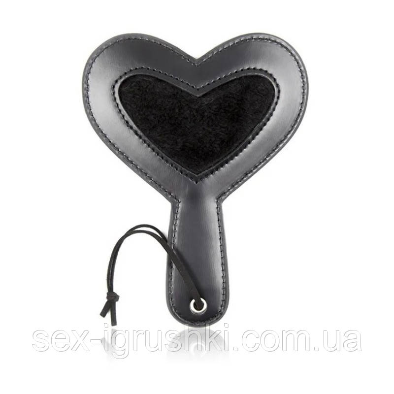 Шльопанка з рукояткою Mini Heart Paddle Black, Черный