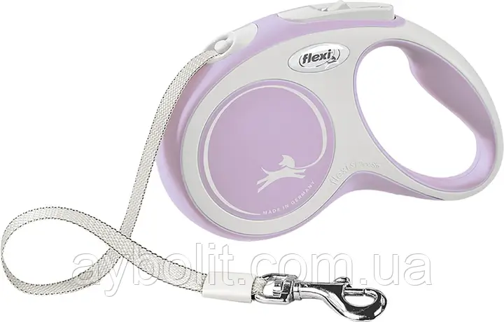 ПОВІДОК ДЛЯ СОБАК FLEXI NEW COMFORT S СТРІЧКА 5 М (Фіолетова) (4000498043509)