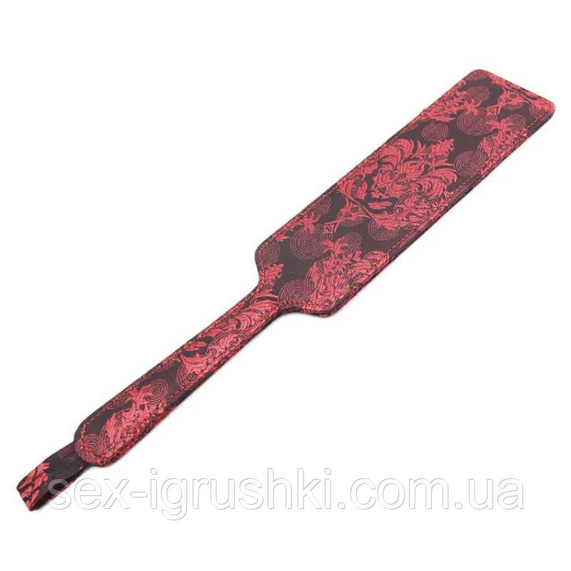 Bondage Vintage Quality Floral Cloth Penalty Verhauen Paddle, Червоний