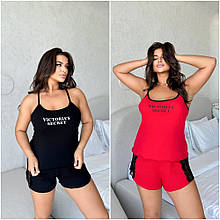 Домашня бавовняна піжама майка та шорти