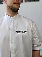 Кітель з вашим Логотипом Madellin Чорний/Білий, фото 5